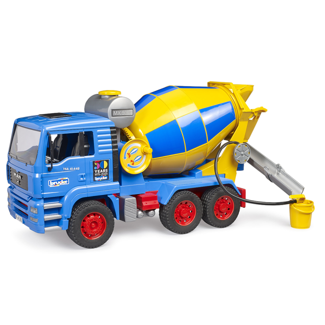 Транспорт і спецтехніка - Бетонозмішувач Bruder MAN TGA 50 років Bruder лімітована серія (01063)#4