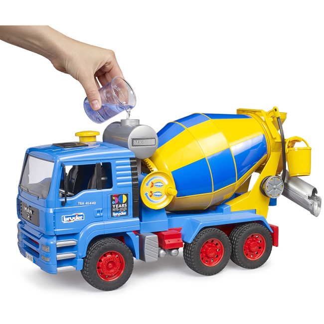Транспорт і спецтехніка - Бетонозмішувач Bruder MAN TGA 50 років Bruder лімітована серія (01063)#5