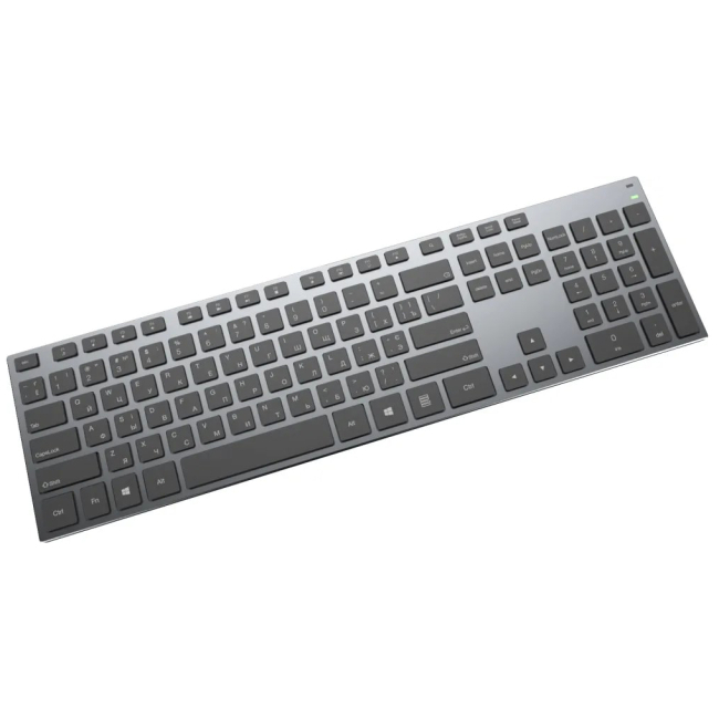 Клавіатура і миші - Клавіатура OfficePro USB адаптер 2.4 ГГц Bluetooth сірий металік (SK1500)#2