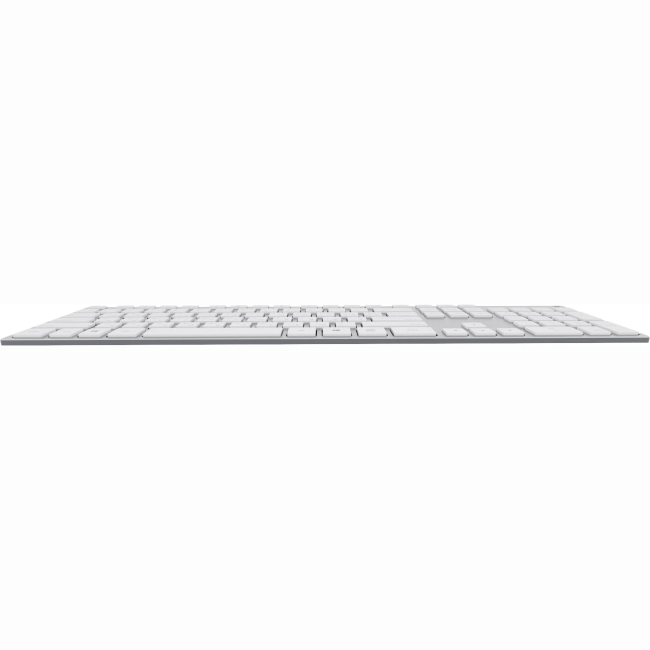 Клавіатура і миші - Клавіатура OfficePro USB адаптер 2.4 ГГц Bluetooth білий металік (SK1500WHITE)#4