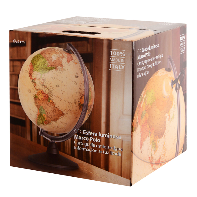 Навчальні іграшки - Глобус Tecnodidattica Marco Polo з підсвіткою 25 см (0325MPANUCLMFL4B)#4