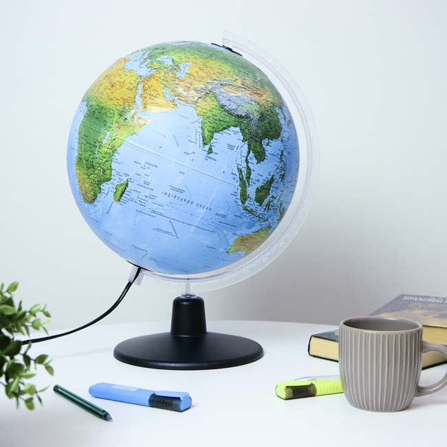 Навчальні іграшки - Глобус Tecnodidattica Alto з рельєфом та підсвіткою 30 см (0333ALFGUCLNF046)#5