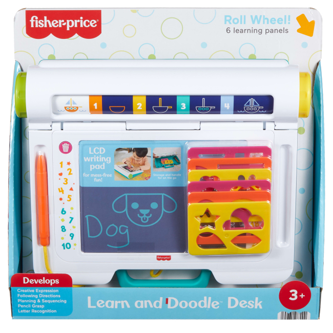 Навчальні іграшки - Навчальна іграшка Fisher-Price Дошка-планшет Малюємо та навчаємося (JDL70)#2