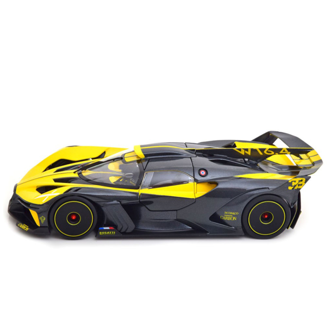 Автомоделі - Автомодель Bburago Bugatti Bolide чорно-жовтий (18-11047 YL)#3