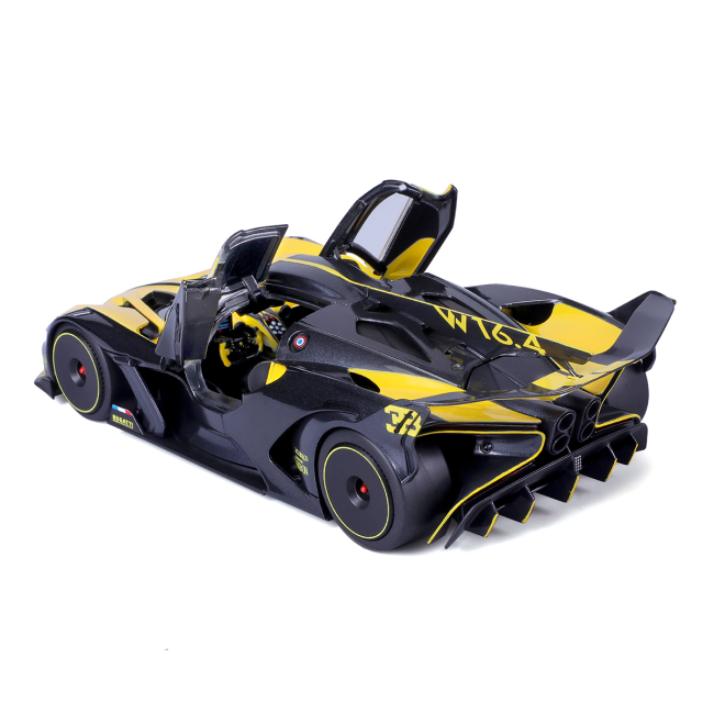 Автомоделі - Автомодель Bburago Bugatti Bolide чорно-жовтий (18-11047 YL)#6