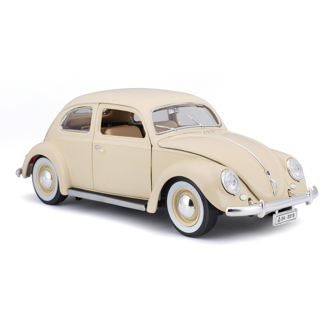 Автомоделі - Автомодель Bburago Volkswagen Kafer Beetle 1955 бежевий (18-12029 CM)#2