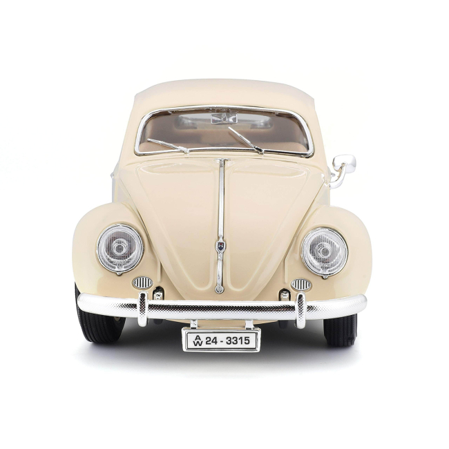 Автомоделі - Автомодель Bburago Volkswagen Kafer Beetle 1955 бежевий (18-12029 CM)#3