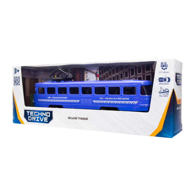 Транспорт і спецтехніка - Автомодель TechnoDrive Міський трамвай Київ (KM250425)#9