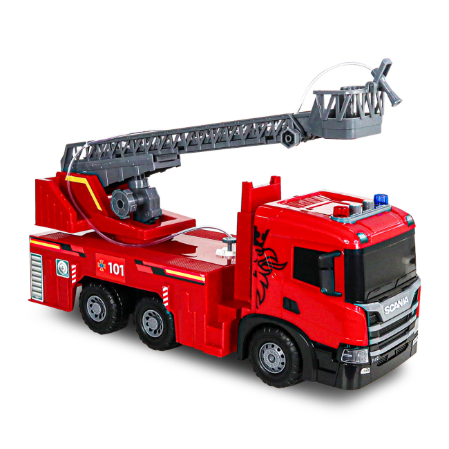 Транспорт і спецтехніка - Автомодель TechnoDrive Super Big Truck Пожежна машина Scania (5005KS)#4