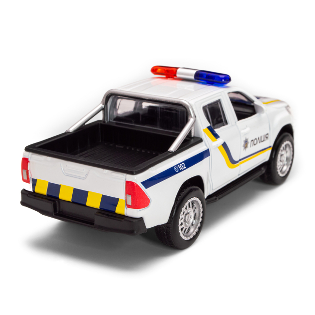 Транспорт і спецтехніка - Автомодель TechnoDrive Toyota Hilux Поліція (KM250426)#5