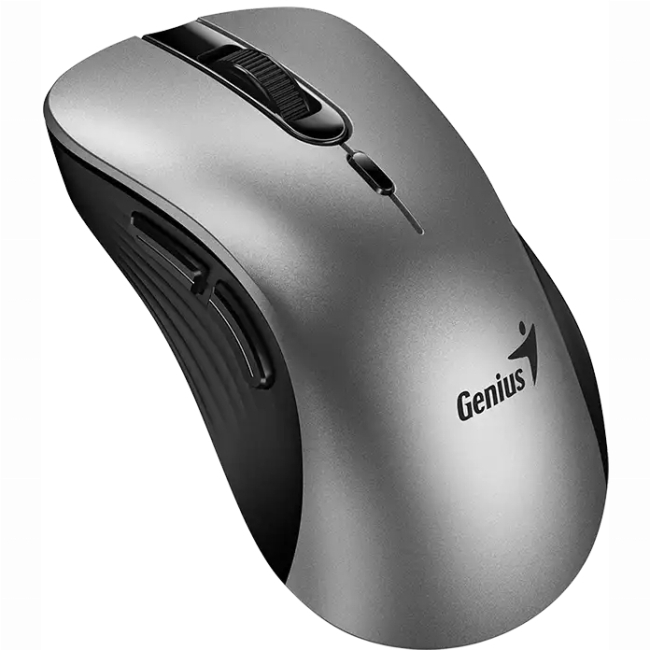 Клавіатура і миші - Миша Genius Ergo 8100S Silent AI WL сіра (31030040404)#3