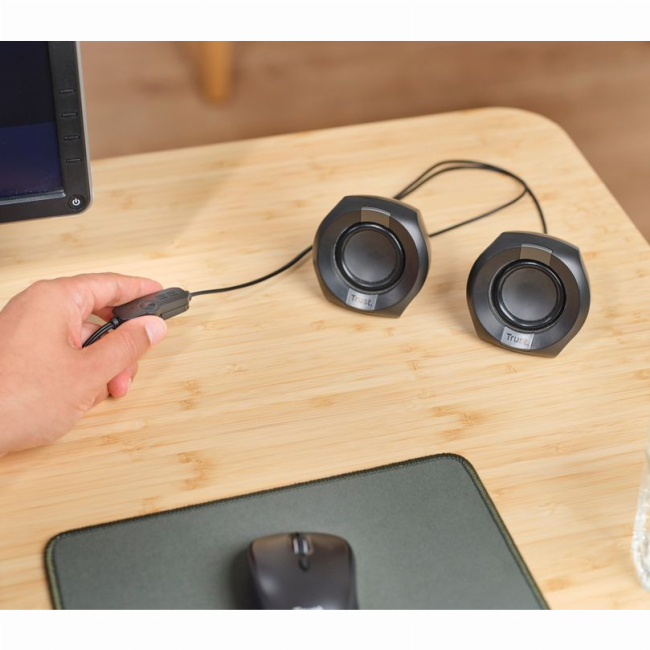 Колонки - Акустична система Trust Polo Compact 2.0. USB/AUX чорна (25164_TRUST)#4