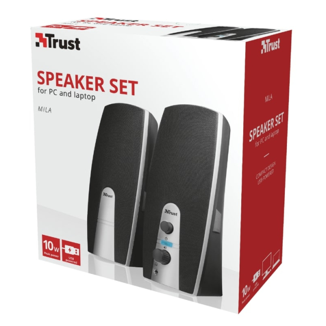 Колонки - Акустична система Trust Mila 2.0 USB/AUX чорний (16697_TRUST)#3