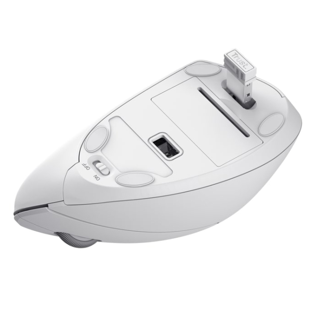 Клавіатура і миші - Мишка Trust Verto Ergonomic WL білий (25132_TRUST)#6