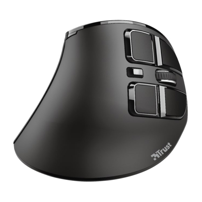 Клавіатура і миші - Мишка Trust Voxx Rechargeable Ergonomic WL чорний (23731_TRUST)#2