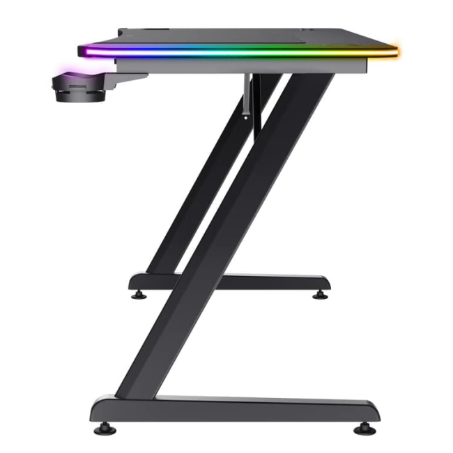 Меблі для геймерів - Стіл Trust GXT 710 Luminus Pro RGB чорний (25419_TRUST)#2