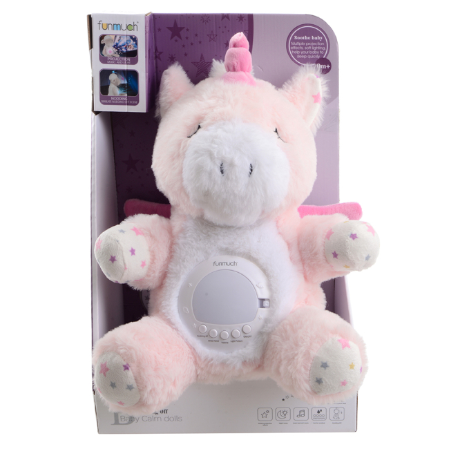 Нічники, проектори - Нічник Funmuch Єдиноріжка з функцією колисання та проектором (FM666-74)#2