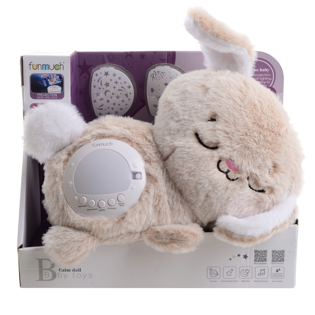 Нічники, проектори - Нічник Funmuch Кролик з датчиком плачу AI та проектором (FM666-65)#3