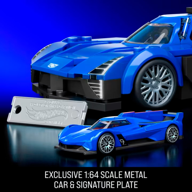 Конструктори Hot Wheels - Конструктор Mattel Brick Shop Speed Cadillac Project GTP Hypercar 236 деталей (JFR89)#4