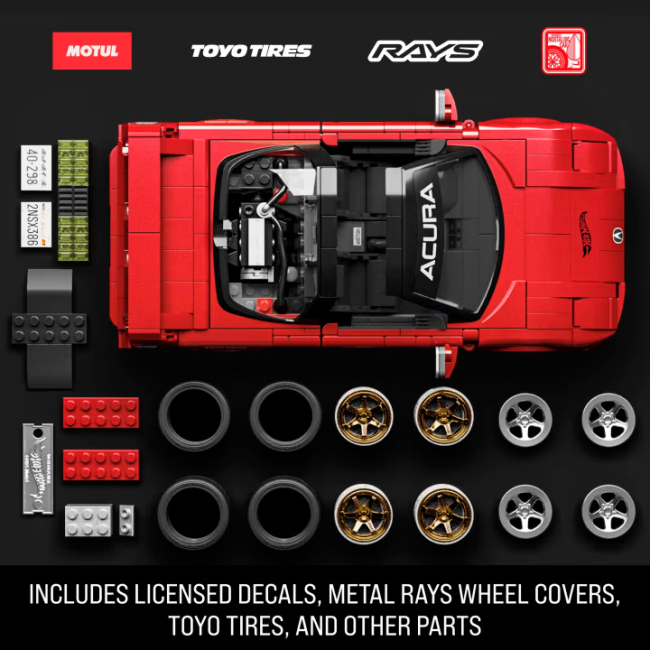 Конструктори Hot Wheels - Конструктор Mattel Brick Shop Elite Acura NSX 876 деталей (JFT17)#3