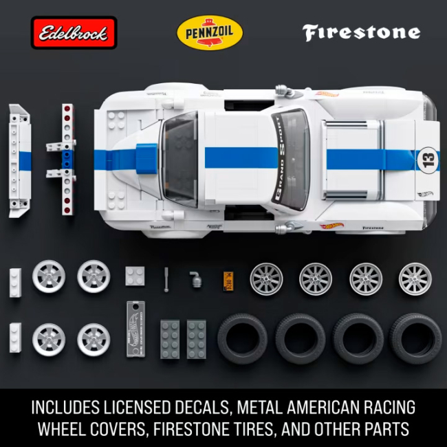 Конструктори Hot Wheels - Конструктор Mattel Brick Shop Elite Corvette Grand Sport 918 деталей (JGR31)#3