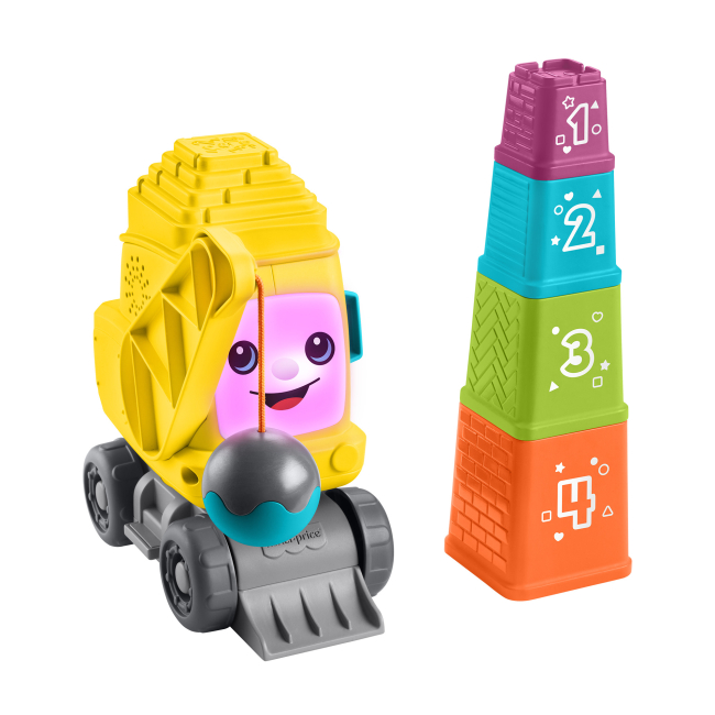 Машинки для малюків - Машинка Fisher-Price Рахуй та складай Веселий кран (HRP32)#5