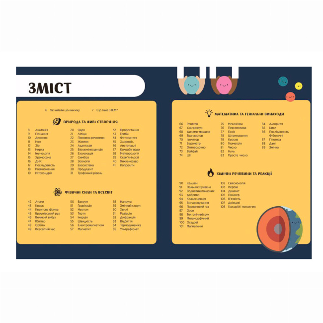 Навчальна література - Книжка «Енциклопедія STEM для дітей: 100 понять майбутнього генія» Дженні Джекобі (9786170992789)#3
