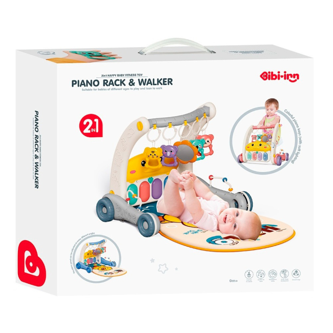 Ходунки - Ходунки Bibi-inn з ігровим ковриком сірі (6049/1) (6049/ 1)#2