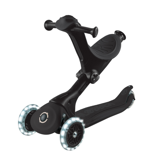 Самокати - Самокат Globber Go up deluxe lights 3 в 1 чорний (646-720-2)#5