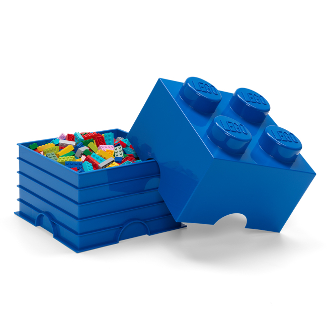 Бокси для іграшок - Бокс для зберігання LEGO Lifestyle Цеглинка 4 синій (40031731)#2