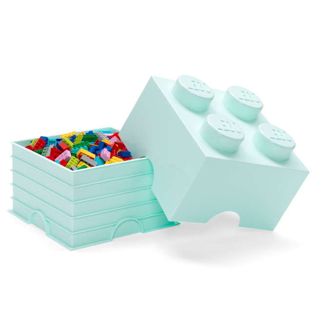 Бокси для іграшок - Бокс для зберігання LEGO Lifestyle Цеглинка 4 світло-блакитний (40031742)#2