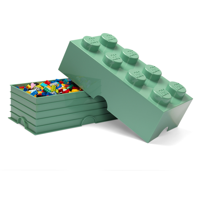 Бокси для іграшок - Бокс для зберігання LEGO Lifestyle Цеглинка 8 хакі (40041747)#2