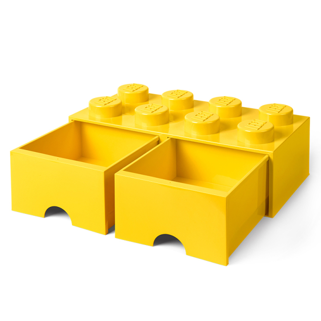 Бокси для іграшок - Висувний ящик для зберігання LEGO Lifestyle Цеглинка 8 жовтий (40061732)#3