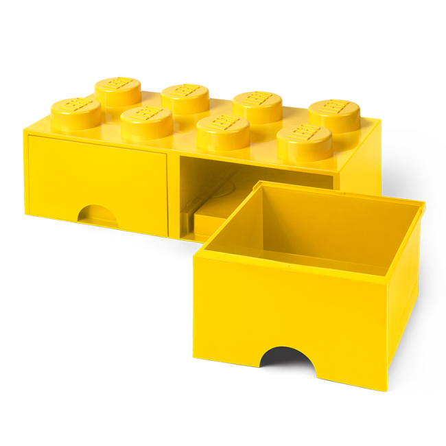 Бокси для іграшок - Висувний ящик для зберігання LEGO Lifestyle Цеглинка 8 жовтий (40061732)#4