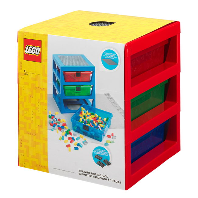 Бокси для іграшок - Стелаж з трьома ящиками LEGO Lifestyle червоний (40950001)#3