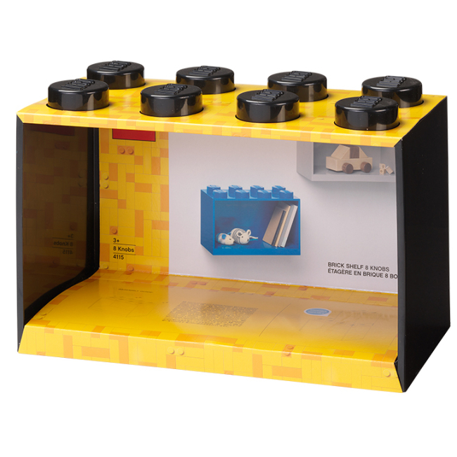 Бокси для іграшок - Полиця-цеглинка LEGO Lifestyle 8 чорна (41151733)#2