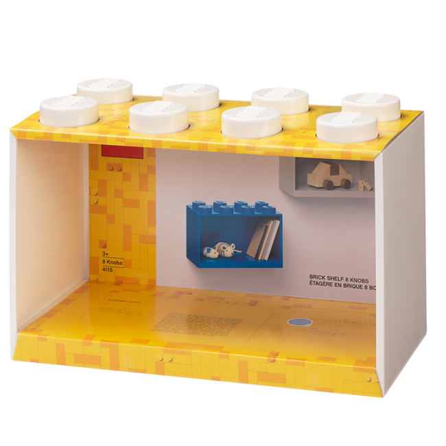Бокси для іграшок - Полиця-цеглинка LEGO Lifestyle 8 біла (41151735)#2