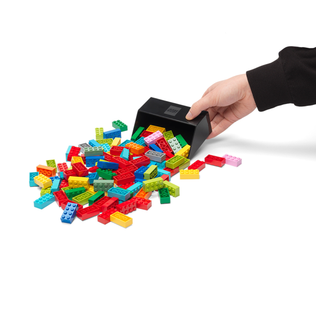 Бокси для іграшок - Набір совків для кубиків LEGO Lifestyle 2 шт чорний, сірий (41210002)#3