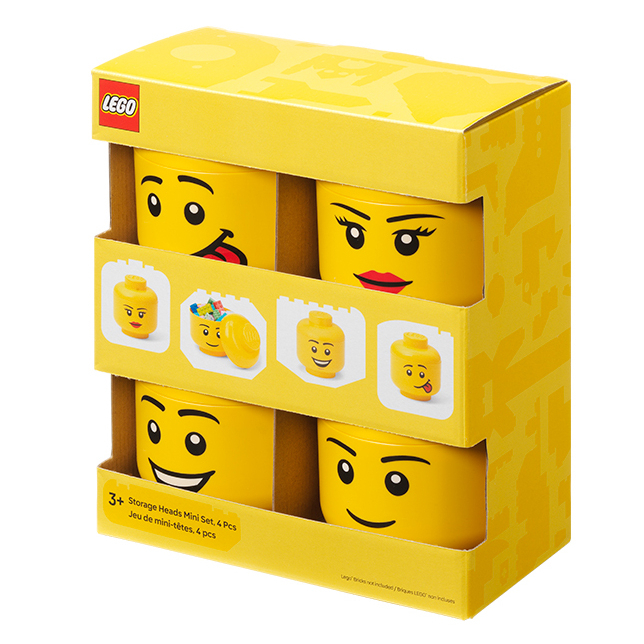 Бокси для іграшок - Набір боксів-голів LEGO Lifestyle Mini 4 шт (43330801)#2