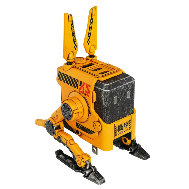 Павербанки - Зарядний пристрій GravaStar Alpha65 65Вт 2XUSB-C/USB-A War-damaged yellow (GRAVASTARA65_YLW_EUK)#3