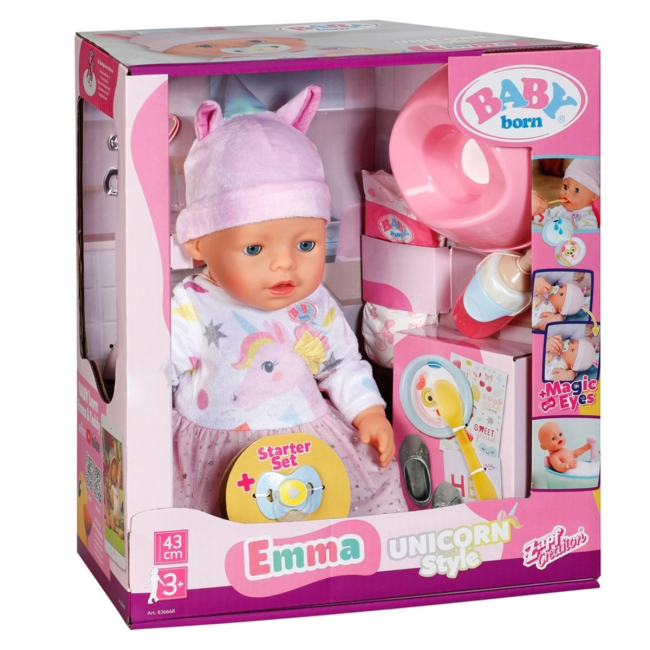 Пупси - Лялька Baby Born Емма-Єдиноріг 43 см (836668)#3