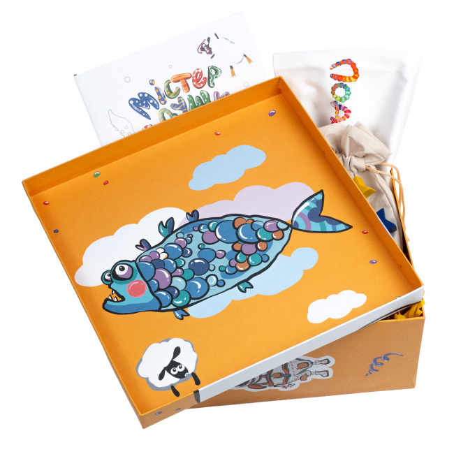 Розмальовки та актівітібуки (2-6 років) - Подарунковий бокс «Містер Подушка та зірки» (4820296570034)#3