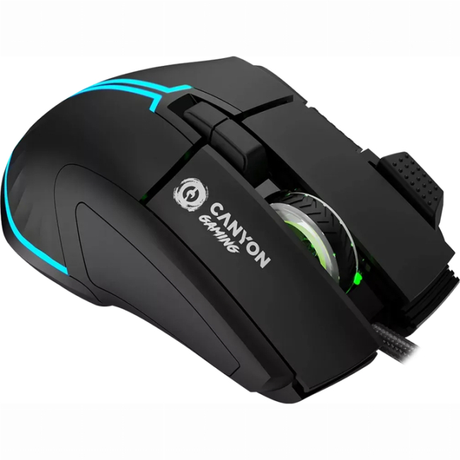 Клавіатура і миші - Мишка Canyon Fortnax GM-636 RGB USB Black (CND-SGM636B)#4