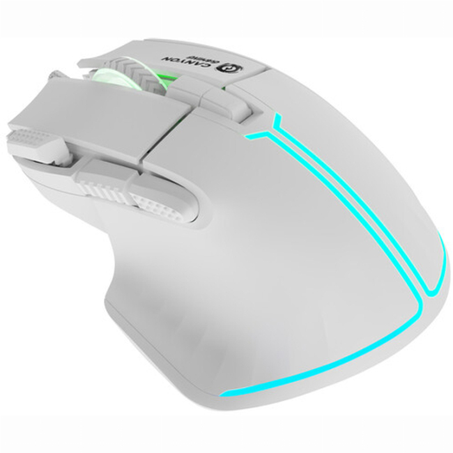 Клавіатура і миші - Мишка Canyon Fortnax GM-636 RGB USB White (CND-SGM636W)#3
