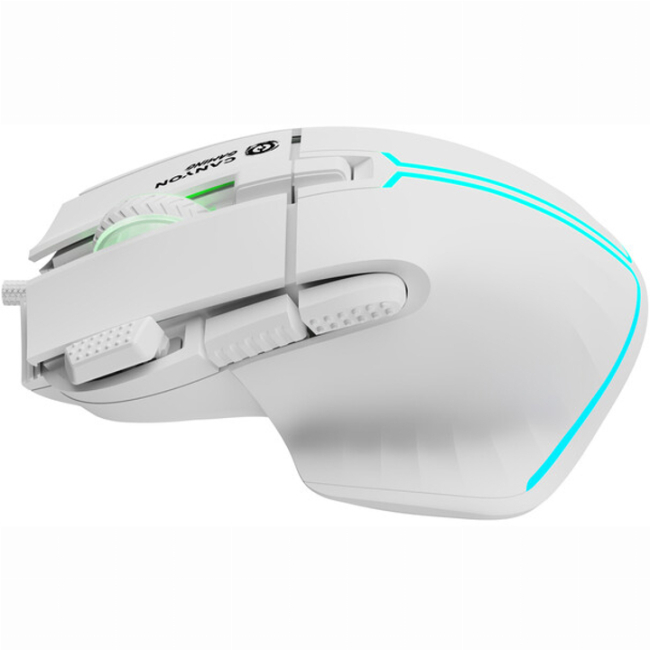 Клавіатура і миші - Мишка Canyon Fortnax GM-636 RGB USB White (CND-SGM636W)#4