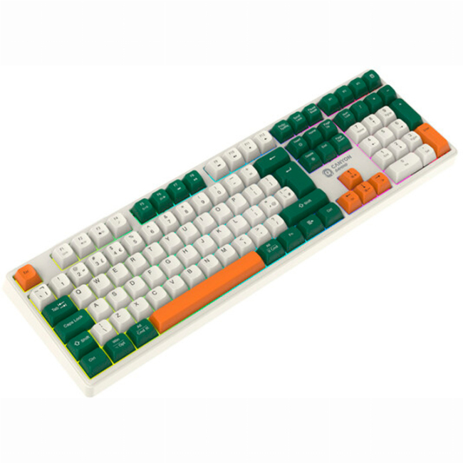 Клавіатура і миші - Клавіатура бездротова Canyon Shadder GKW-11 RGB Silent UA Wireless/Bluetooth/USB White (CND-SKBW11)#6