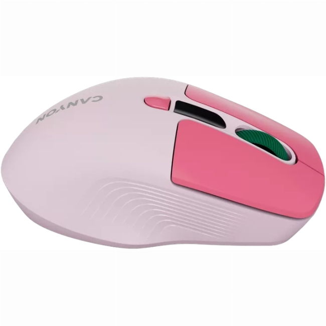 Клавіатура і миші - Мишка Canyon MW-26 LCD Silent Wireless/Bluetooth Pink (CNS-CMSW26P)#6
