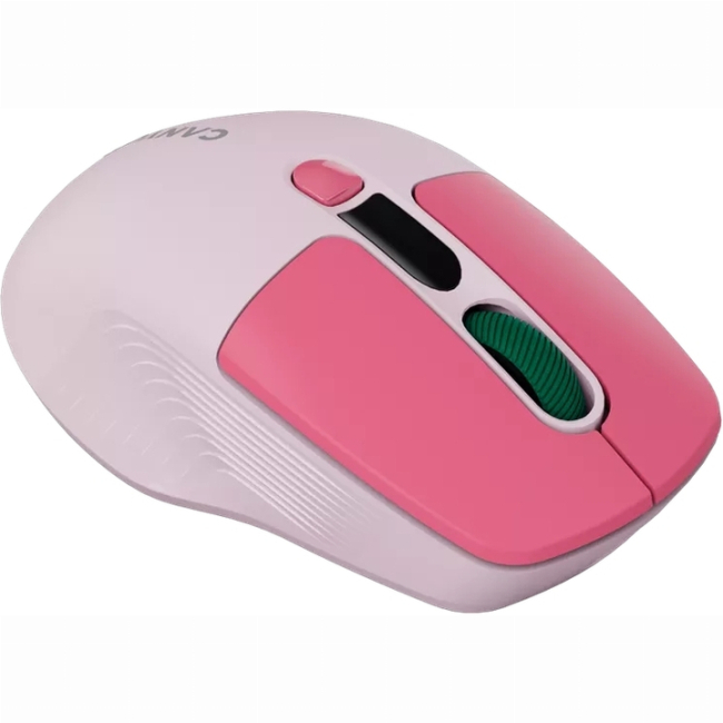 Клавіатура і миші - Мишка Canyon MW-26 LCD Silent Wireless/Bluetooth Pink (CNS-CMSW26P)#7