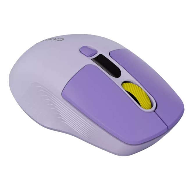 Клавіатура і миші - Миша Canyon MW-26 LCD Silent Wireless/Bluetooth Violet (CNS-CMSW26V)#3
