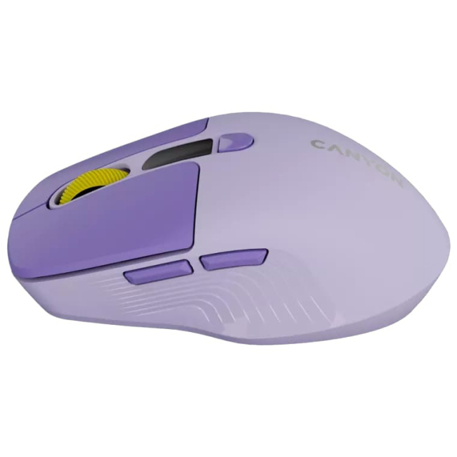 Клавіатура і миші - Миша Canyon MW-26 LCD Silent Wireless/Bluetooth Violet (CNS-CMSW26V)#4